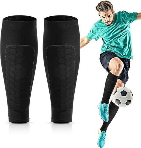 Pair Soccer Shin Pads Guards Sleeves Football Shin Pad Sleeves