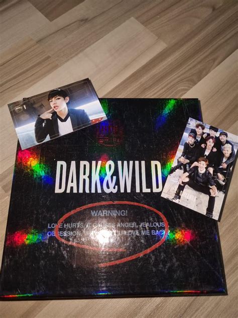 OFFICIAL BTS Dark And Wild Album With Taehyung V And Group Photocard