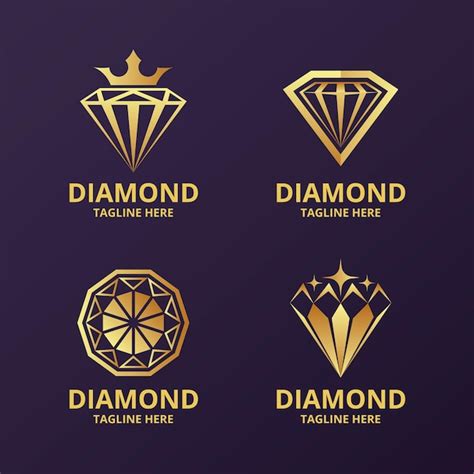 Premium Vector Elegant Diamond Logo Collection