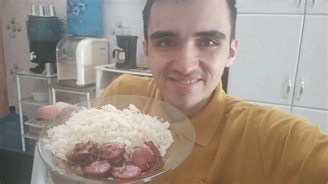 Asmr Almo O De Hoje Arroz Lingui A Calabresa Acebolada Youtube