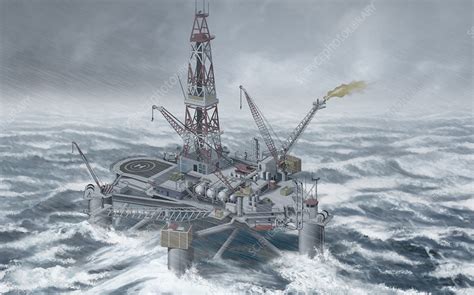 production platform stock image  science photo library