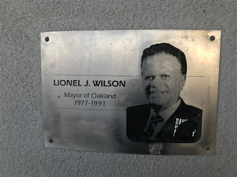 Read the Plaque - Lionel J. Wilson