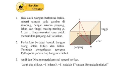 Kunci Jawaban Matematika Kelas 8 Halaman 21 Semester 2 Ayo Kita