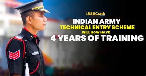 Indian Army Technical Entry Scheme 10 2 Will Now Have 4 Years Of Training