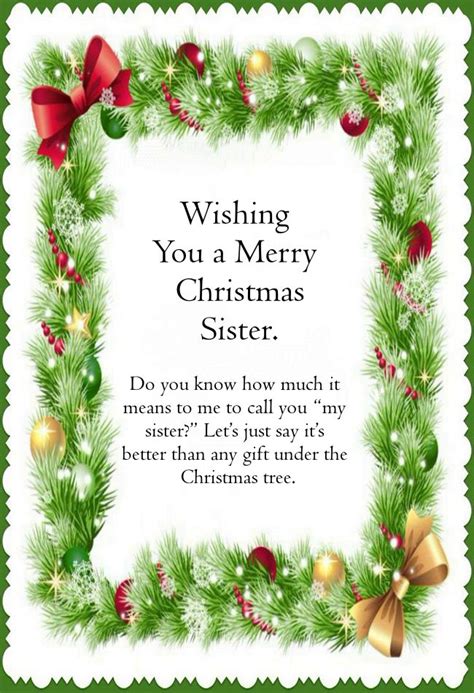 300 Happy Christmas Wishes For Sister Best Messages