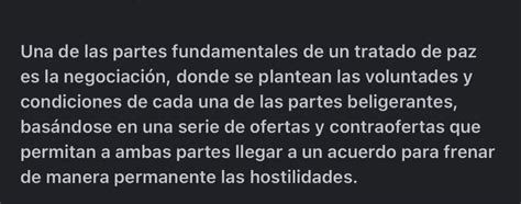 Como Crees Que Se Llegue A Los Acuerdos Para Iniciar Un Proceso De Paz