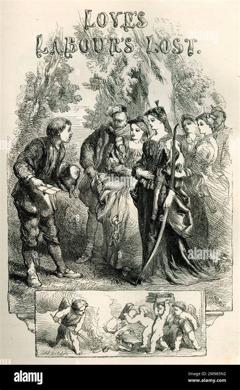 Loves Labours Lost Title Page Stock Photo Alamy
