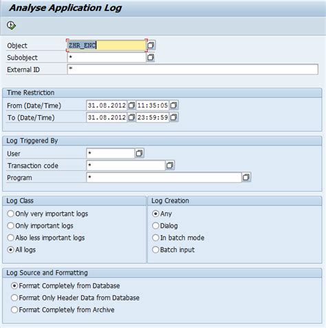 Application Logging Using Abap Sap Community