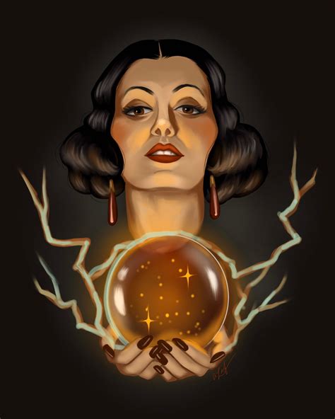 Fortune Teller Art The Oracle Art Print Etsy