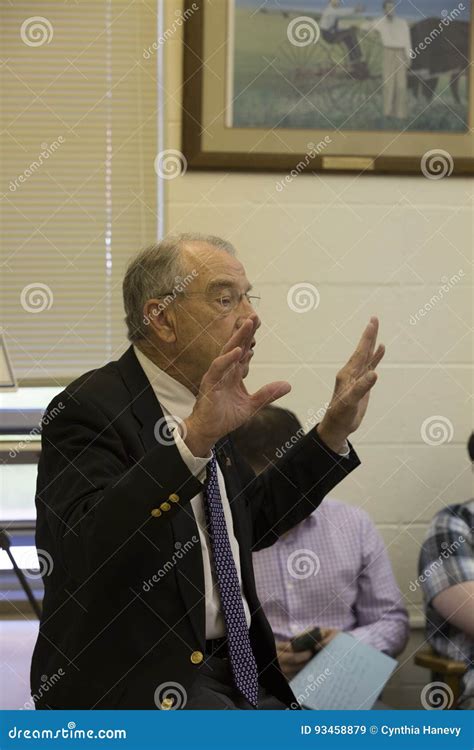 Senate Judiciary Chairman Charles Grassley Addresses Constituents ...