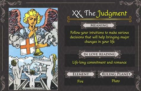 Judgement Tarot Meaning For Money, Love, Career, Health and More - Tarot Technique