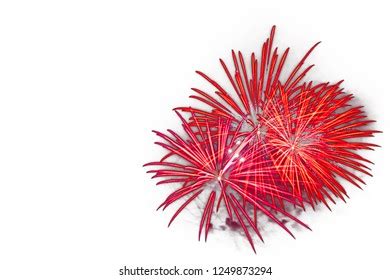 Fireworks White Background Stock Illustration 1249873294 | Shutterstock