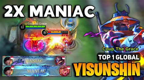 2x Maniac Yss Best Build 2023 Yi Sun Shin Top 1 Global Gameplay By
