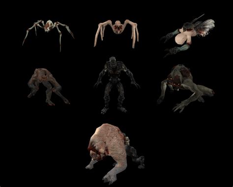 Put Together Some Renders Of Some Of The Doom 3 Monsters Doom