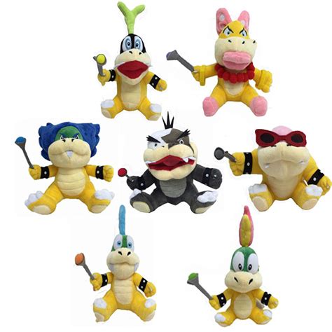 Super Mario Koopalings Plush Toys Wendy LARRY IGGY Ludwig Roy Morton ...