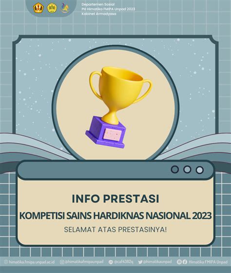 Selamat Atas Prestasinya Sebagai Peraih Mendali Emas Kompetisi Sains