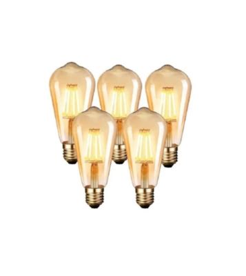 GENERICO X5 Ampolleta Vintage Led Soquete E27 Luces Vintage Calida St