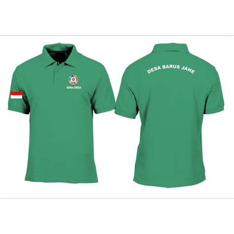 Jual Kaos Polo Shirt Baju Kerah Distro Sdgs Free Nama Desa Polos Custom