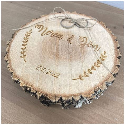 Comprar Porta Alianzas De Madera Personalizado