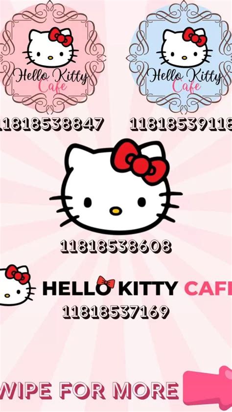 Hello Kitty Bloxburg Codes Cafe Hello Kitty Kitty Cafe Bloxburg Decals Codes Wallpaper