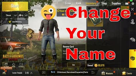 How To Get Extra Rename Card Id Change Cards In Pubg Mobile Youtube