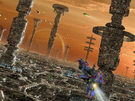 Futuristic City Digital Art Science Fiction Hd Wallpaper