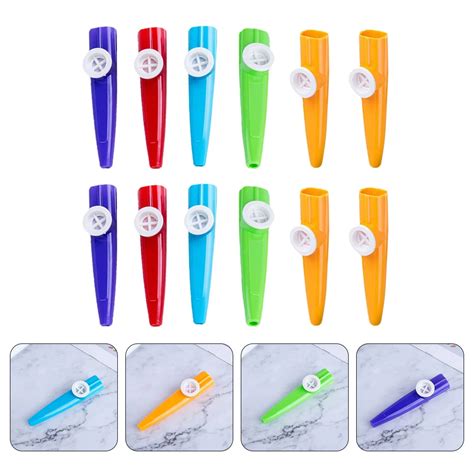 12 Pcs Plastic Kazoo Kid Birthday T Kazoo Kids Birthday Party Favor