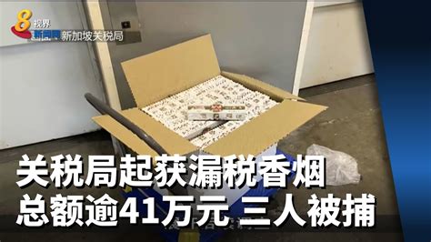 关税局起获漏税总额逾41万元香烟 三人被捕 Youtube