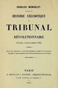 The Project Gutenberg Ebook Of Histoire Anecdotique Du Tribunal