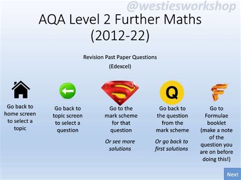 Aqa Level 2 Further Maths Revision Teaching Resources