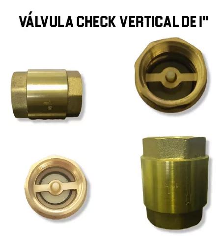 Válvula Check Vertical De 1 Pulgada Bronce Marca Semilic MercadoLibre