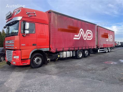 DAF XF 105 460 Curtainsider Truck For Sale Poland Kotlin AN37247