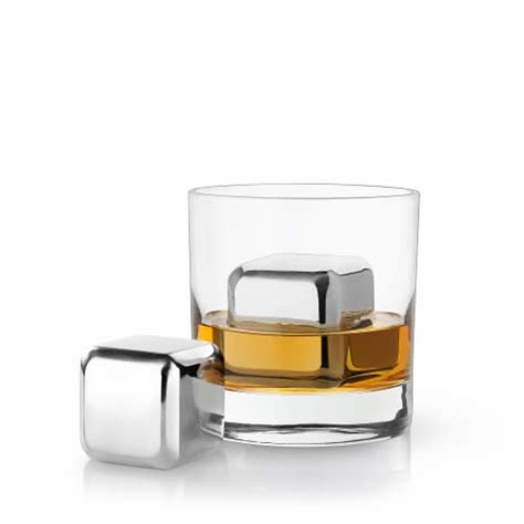 Viski Glacier Rocks Large Stainless Steel Cubes Set Of 1 Kroger