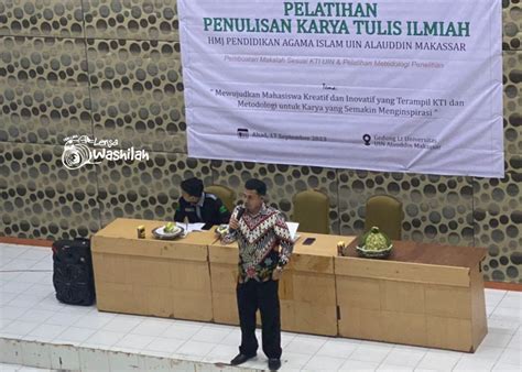 pelatihan penulisan hmj pai dorong mahasiswa mahir menulis kti washilah
