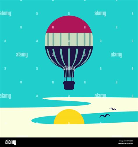 Hot Air Balloon Icon Stock Vector Image Art Alamy