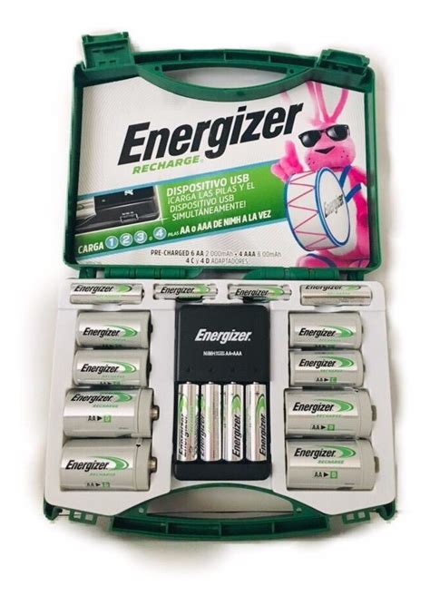 Pilas Recargables Energizer Pilas 4 Aa 6 Aaa C D Y Maletín Mercado Libre