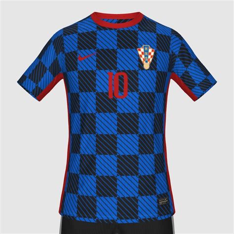 Croatia Away Kit Euro 24 FIFA 23 Kit Creator Showcase