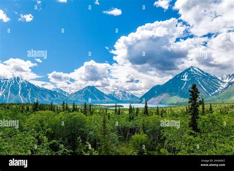 View West Of Saint Elias Mountains Kluane National Park And Preserve