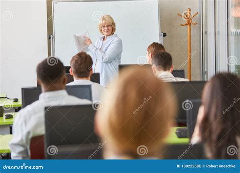 Students In University Seminar Stock Photo Image Of Woman Trainee