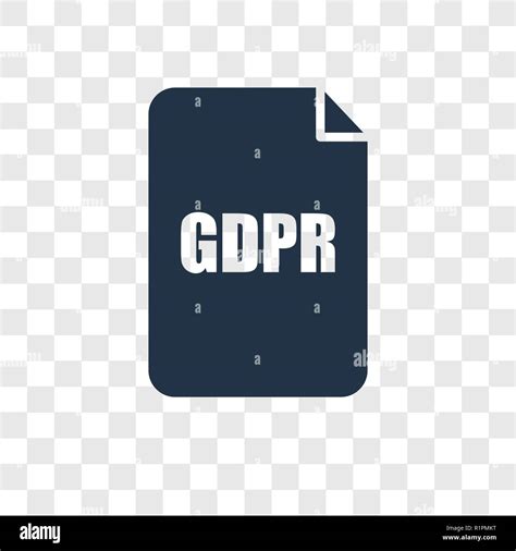Gdpr Vector Icon Isolated On Transparent Background Gdpr Transparency
