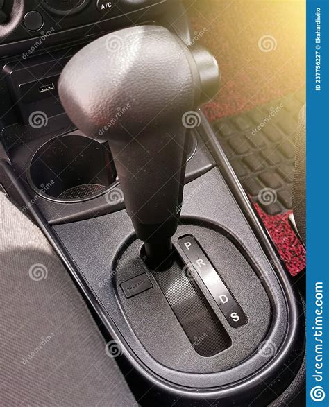 Close Up Interior View Of The Car Automatic Transmission Gearshift