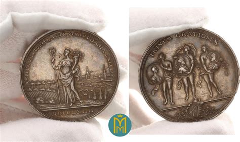 Sachsen Albertinische Linie Silbermedaille Von Oexlein 1764 Xaver 1763