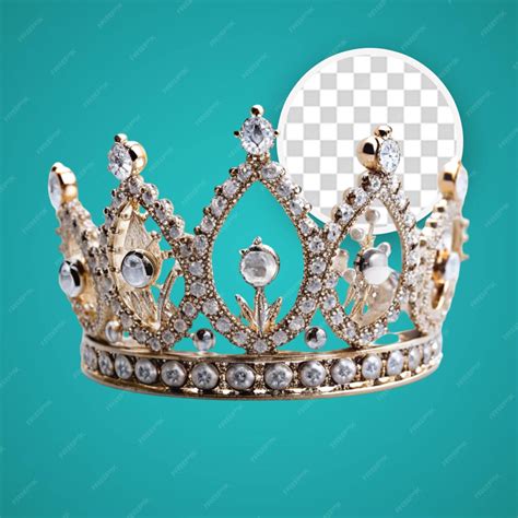 Premium Psd Elegant 3d Golden Crown With Detailed Ornament Psd