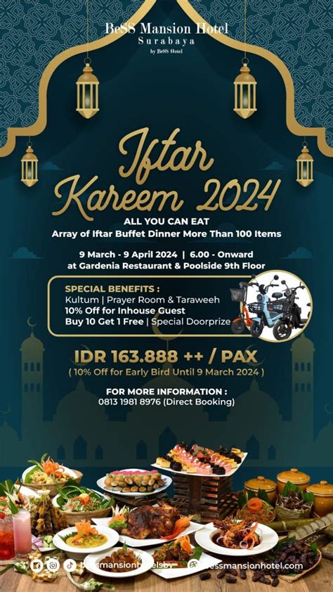 Deretan Promo Bukber Di Hotel Bintang 4 Surabaya All You Can Eat