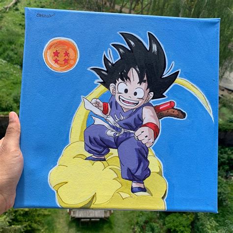 Anime Canvas Painting Dragon Ball Z Etsy