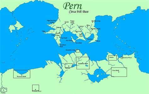 Map of Pern - Southern Weyr