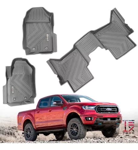 Tapetes Ford Ranger 2020 3 Piezas Uso Rudo Negro