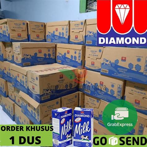 Jual SUSU UHT DIAMOND 1 DUS UHT DIAMOND FULL CREAM 1 Liter Shopee