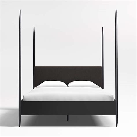 Keane Driftwood Wood Canopy Bed Crate And Barrel Canada