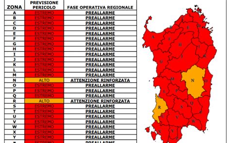 Allerta Incendi In Sardegna Ovunque Codice Rosso Per Il Forte